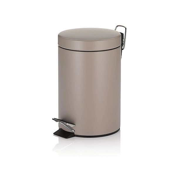 Łazienkowy Kela Cashmere kosz na śmieci, metal matowy, śred.17 cm, wys