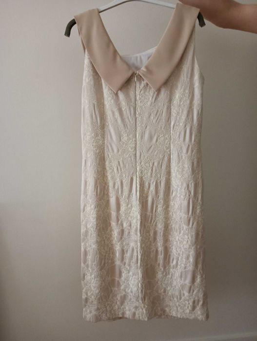 vestido cor beje para cerimónia