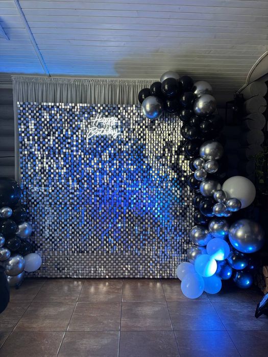 Паєткиии фотозона на ювілей, корпоратив