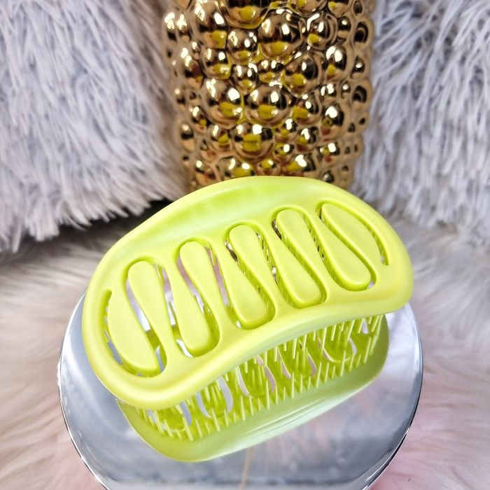 Szczotka do włosów w stylu tangle teezer neonowy żółty
