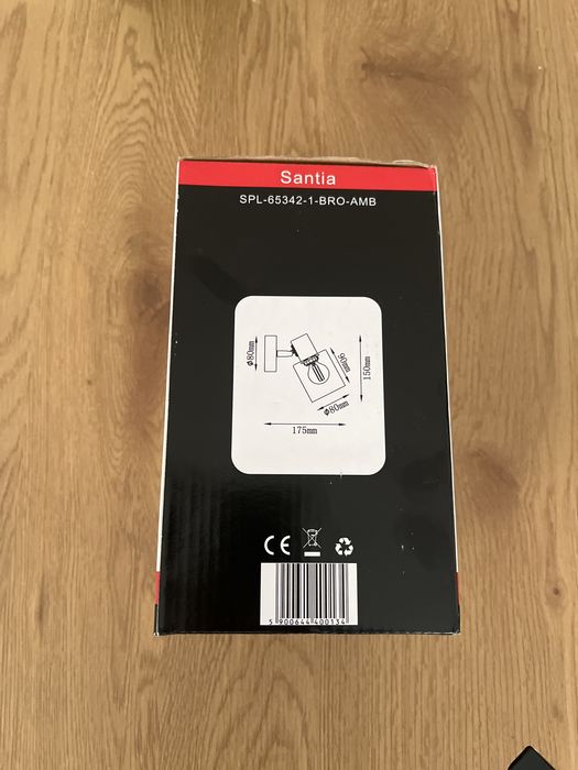 Kinkiet Italux Sanita - kolor mosiądz (2szt)