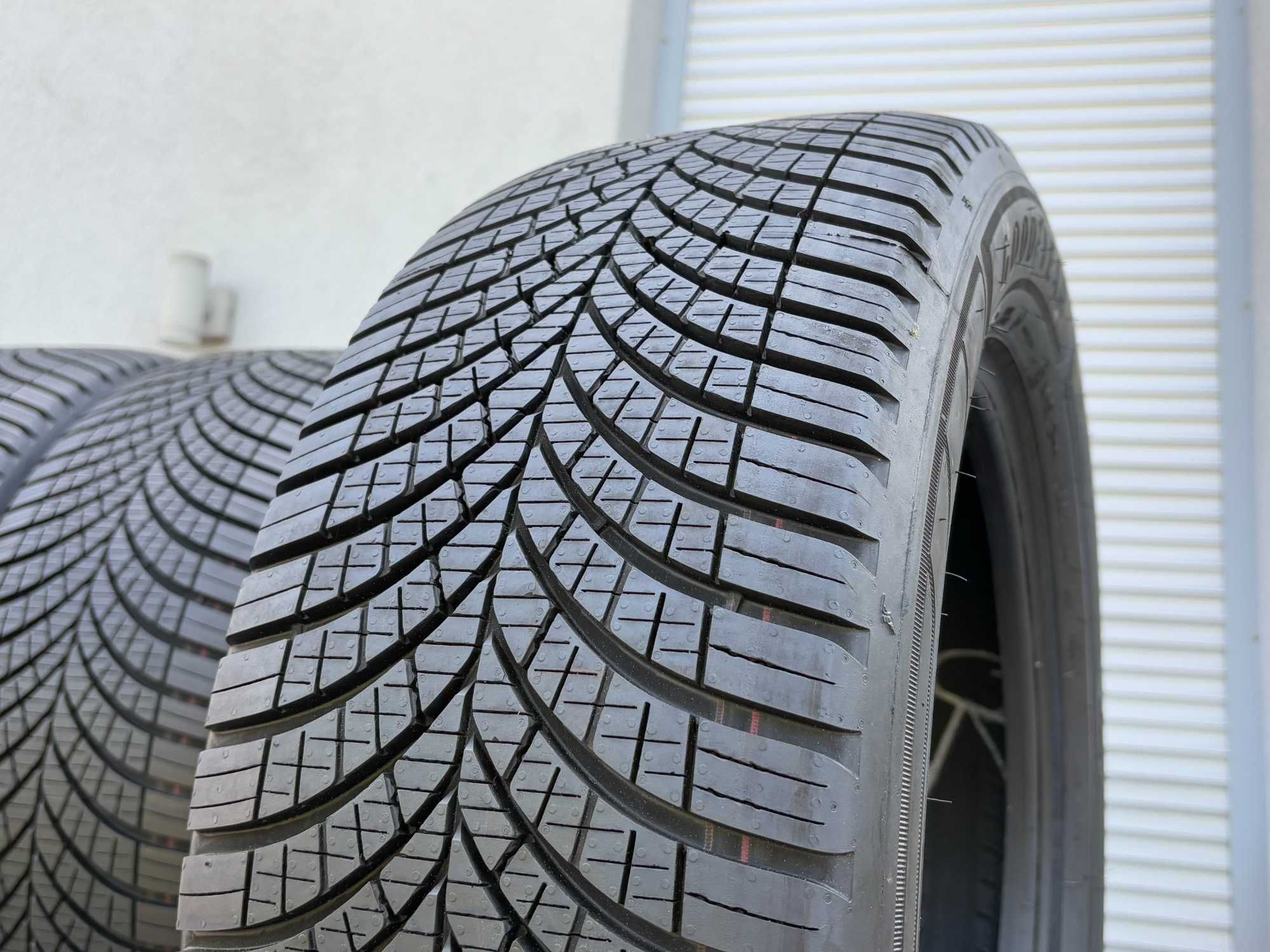 4szt całoroczne 225/55R17C GoodYear 8,2mm 2024r fv23% 4S143 Gwar