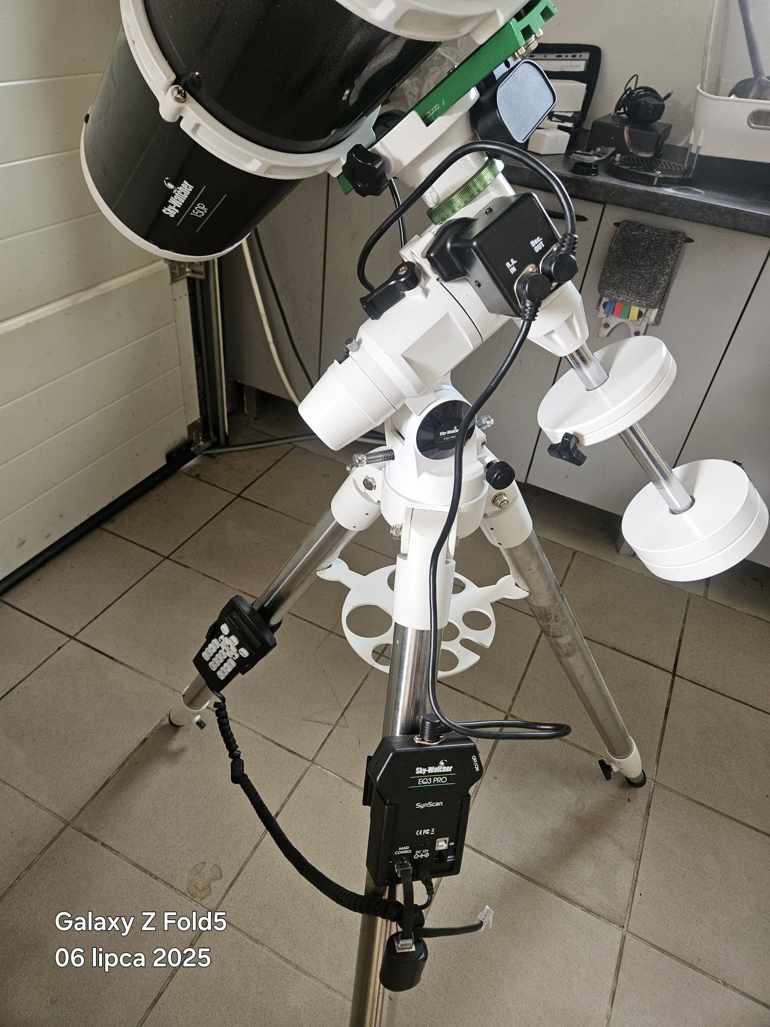 Teleskop zestaw kamera aparat Sky watcher 150P eq3 SynScan
