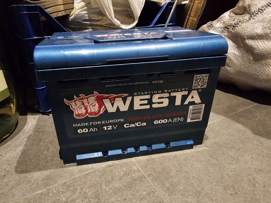 Акумулятор Westa 12V 60A 600Ah (2024)