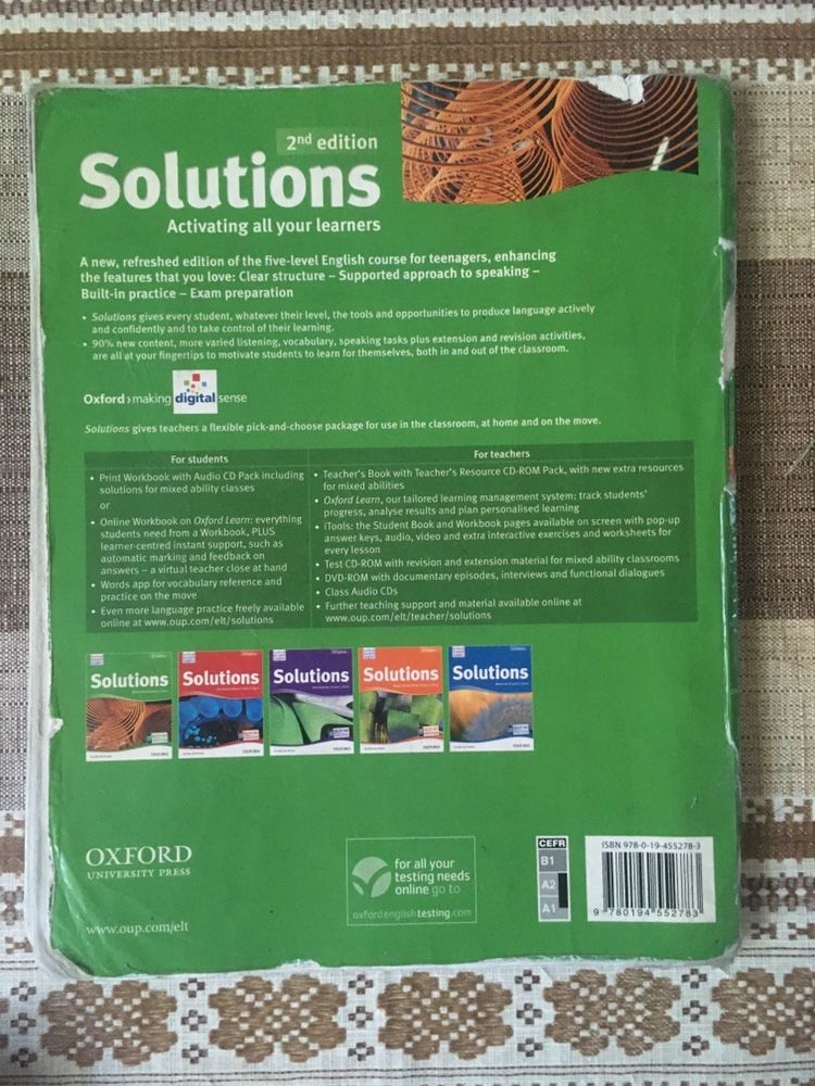 Solutions elementary Student’s Book 2nd edition ukraine