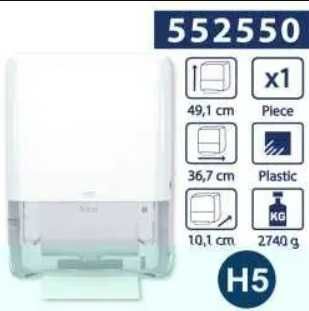 Dozownik PeakServe TORK H5 white mini 552550