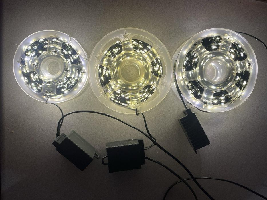 Гирлянда роса 100 м, зелений провід, Польща,