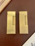 Lote de 2 Isqueiros Dunhill Rollagas Banhados a Ouro