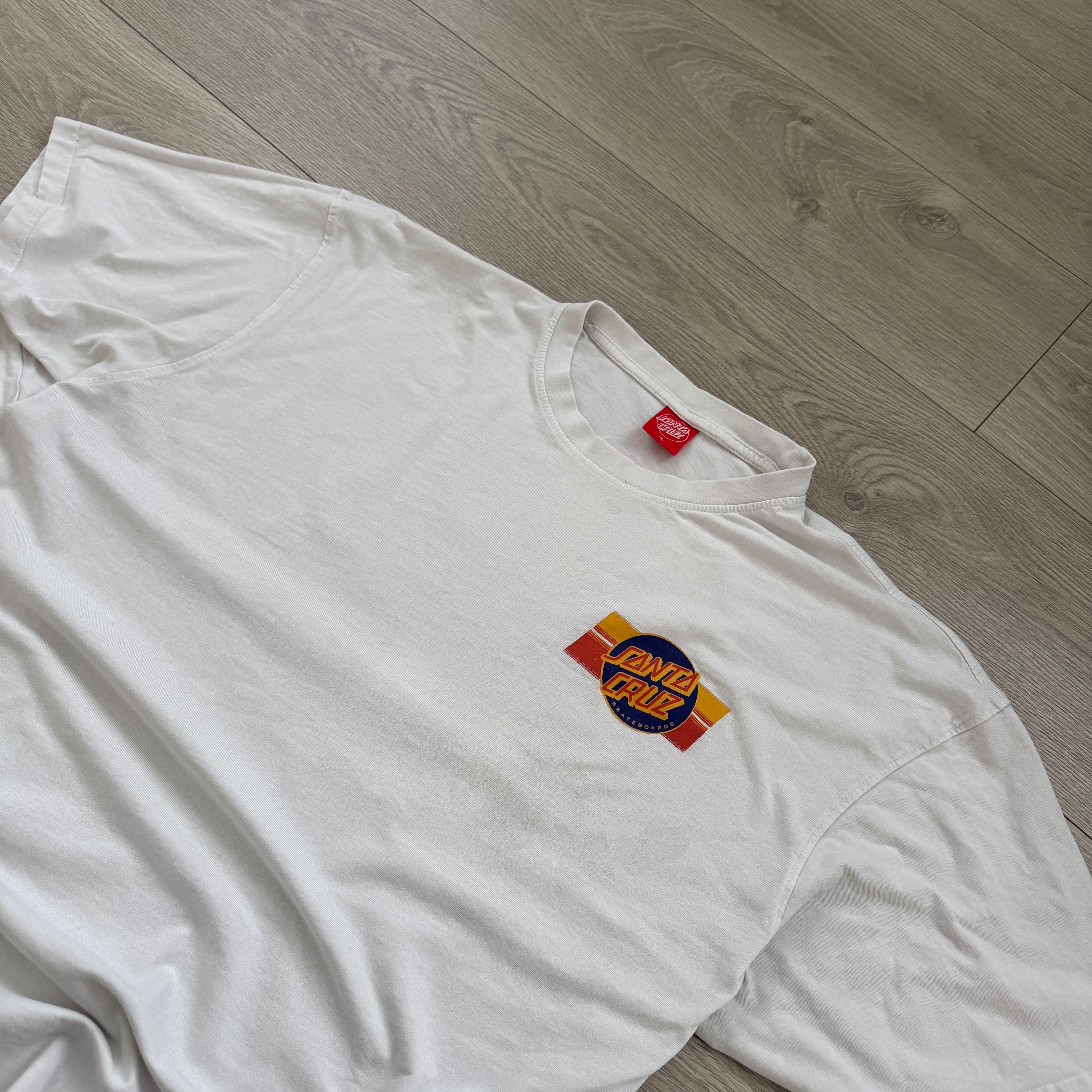 Біла Футболка Санта Круз Santa Cruz Shark Print, розмір XL, оригінал