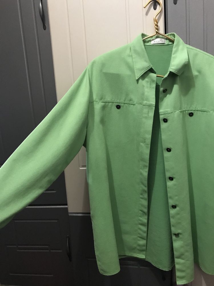Плотная яркая рубашка-пиджак