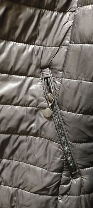 Długa kurtka pikowana (płaszczyk dwustronny) rozmiar L) damski