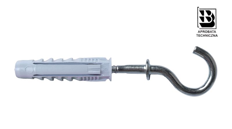 Stalco Kołek rozporowy hak sufitowy 12 blister