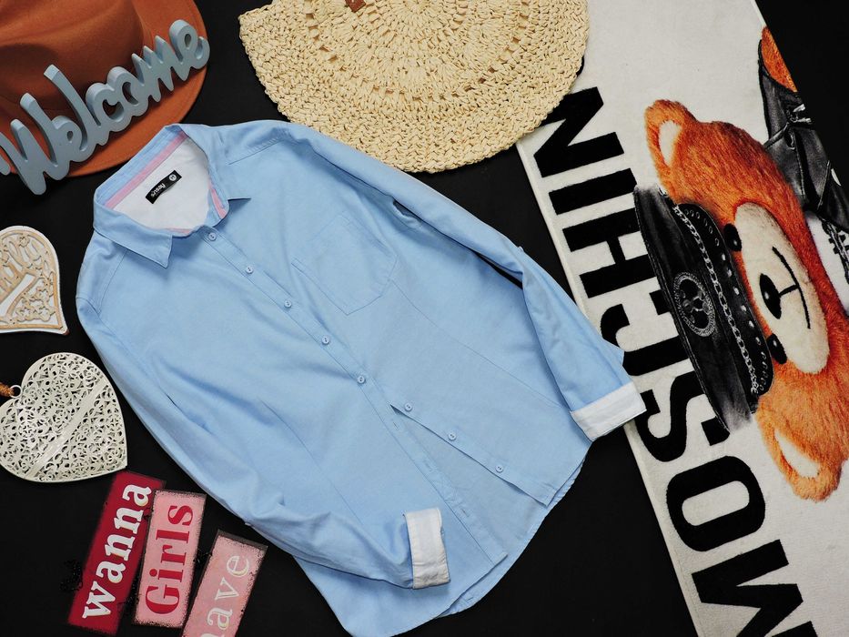 Sinsay biznesowa koszula błękit M