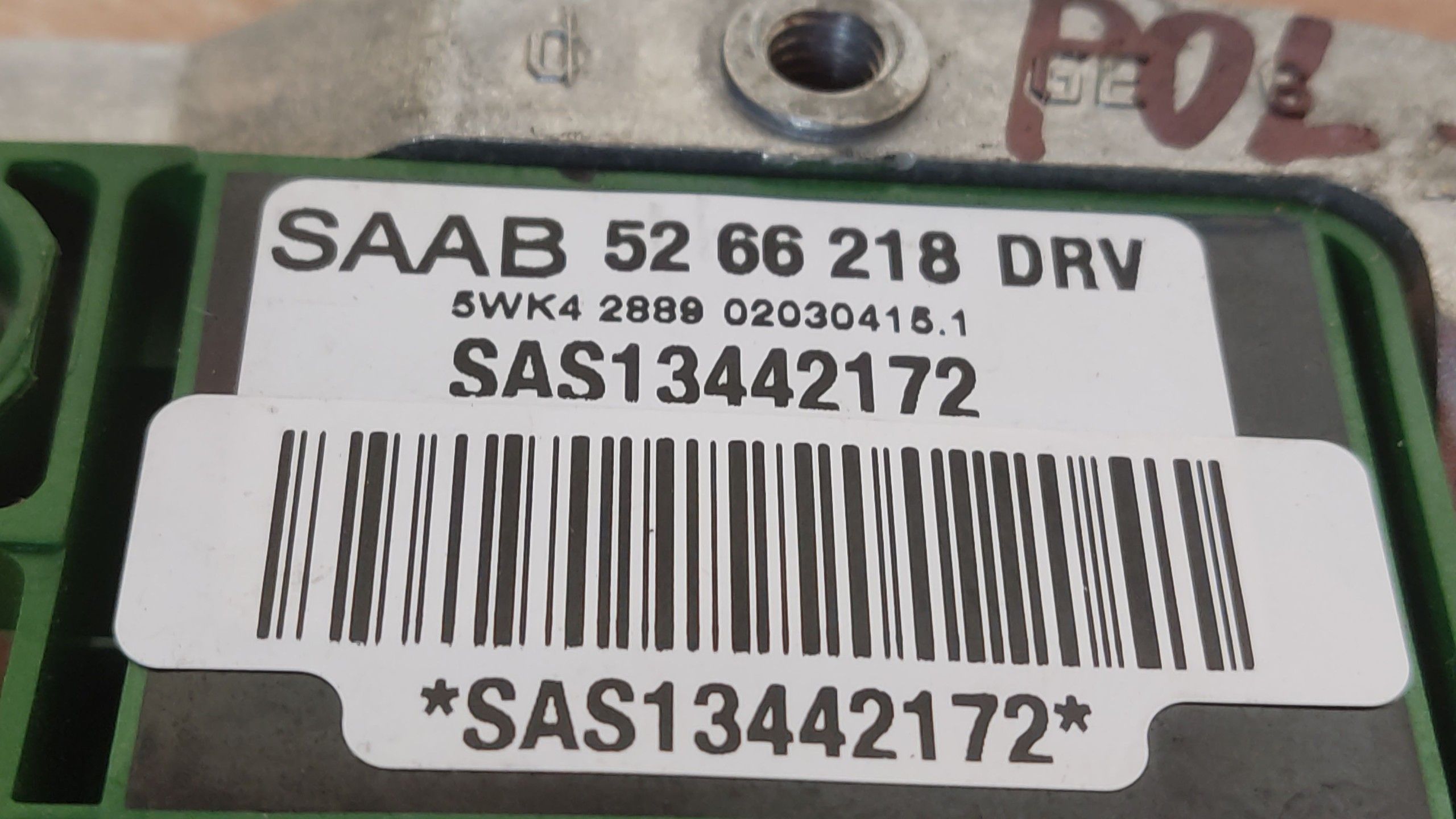 Saab 9-5 1997-2010 Датчик удара 5266218