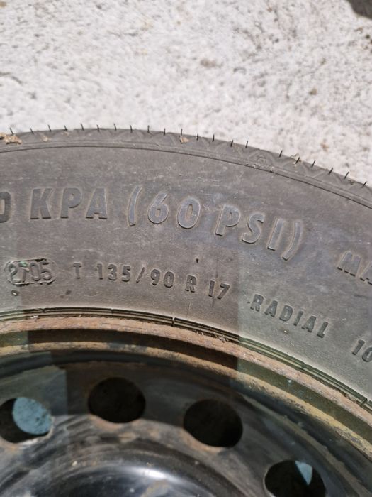 Koło zapasowe Bmw X3 e83 17 cali dojazdowe 135/90r17 kosz mocowanie