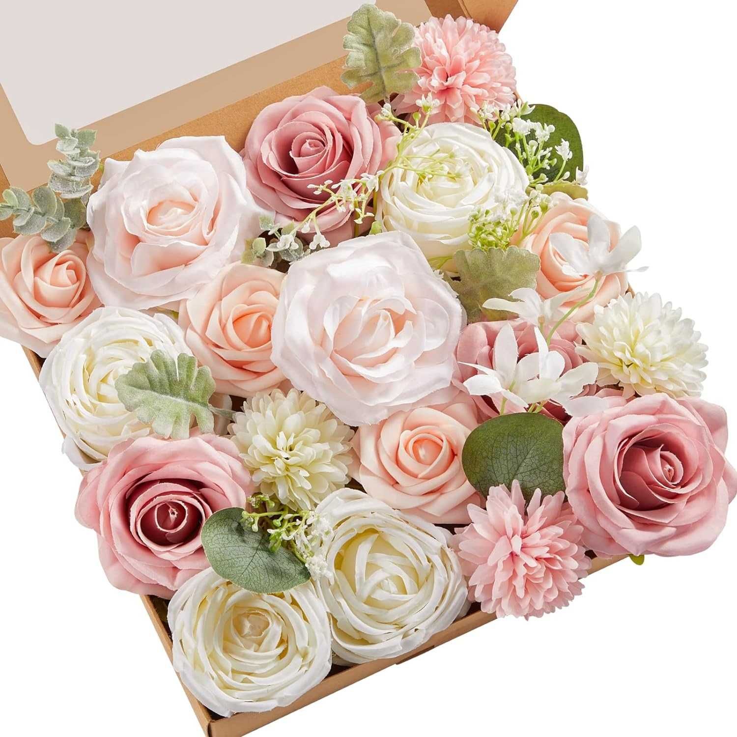 Nowy flowerbox / sztuczne kwiaty /dekoracja /kompozycja/ ozdoba !3551!