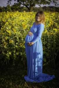 Sukienka ciążowa do sesji fotograficznej
