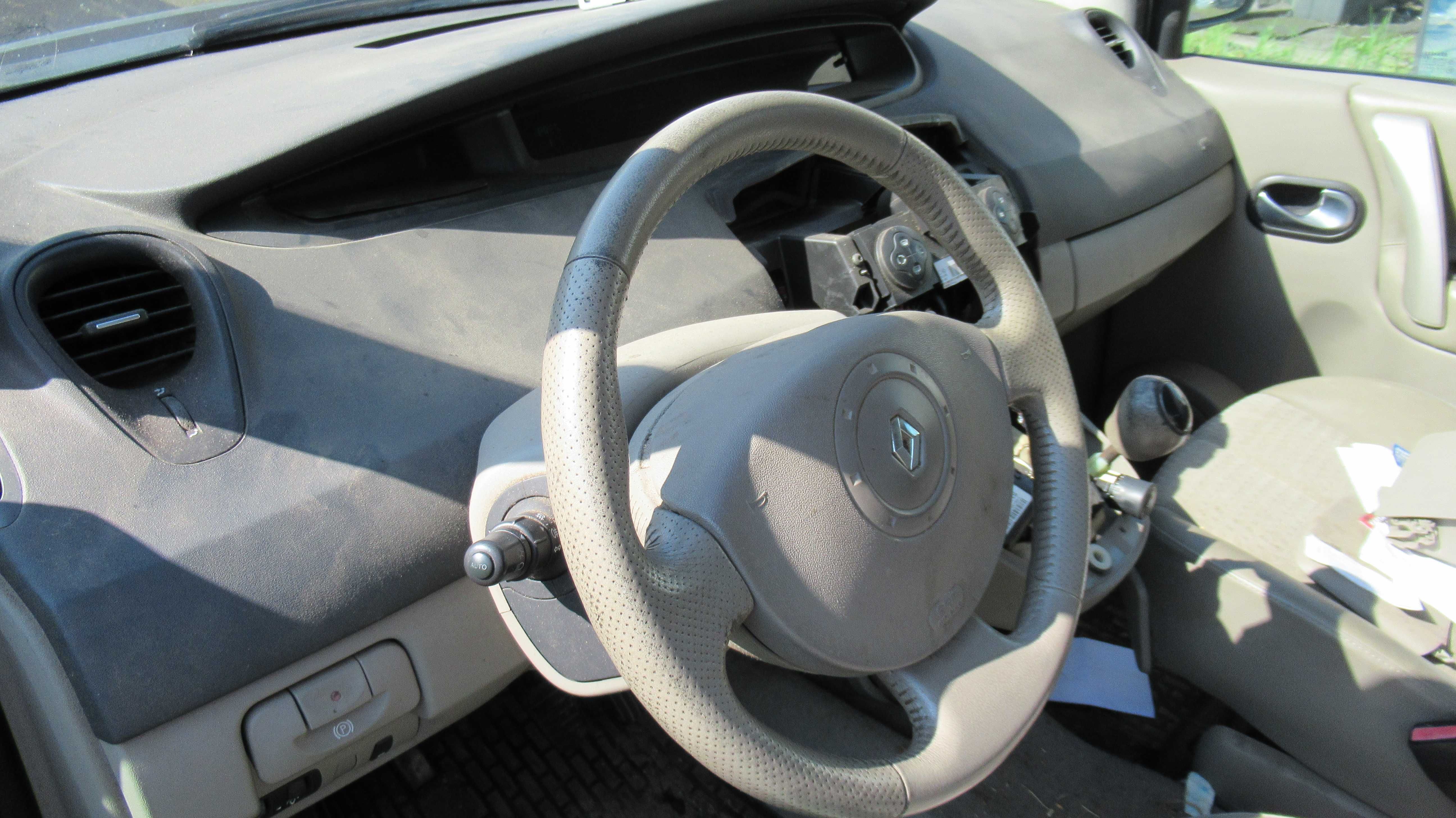 KIerownica skórzana do renault megane scenic II
