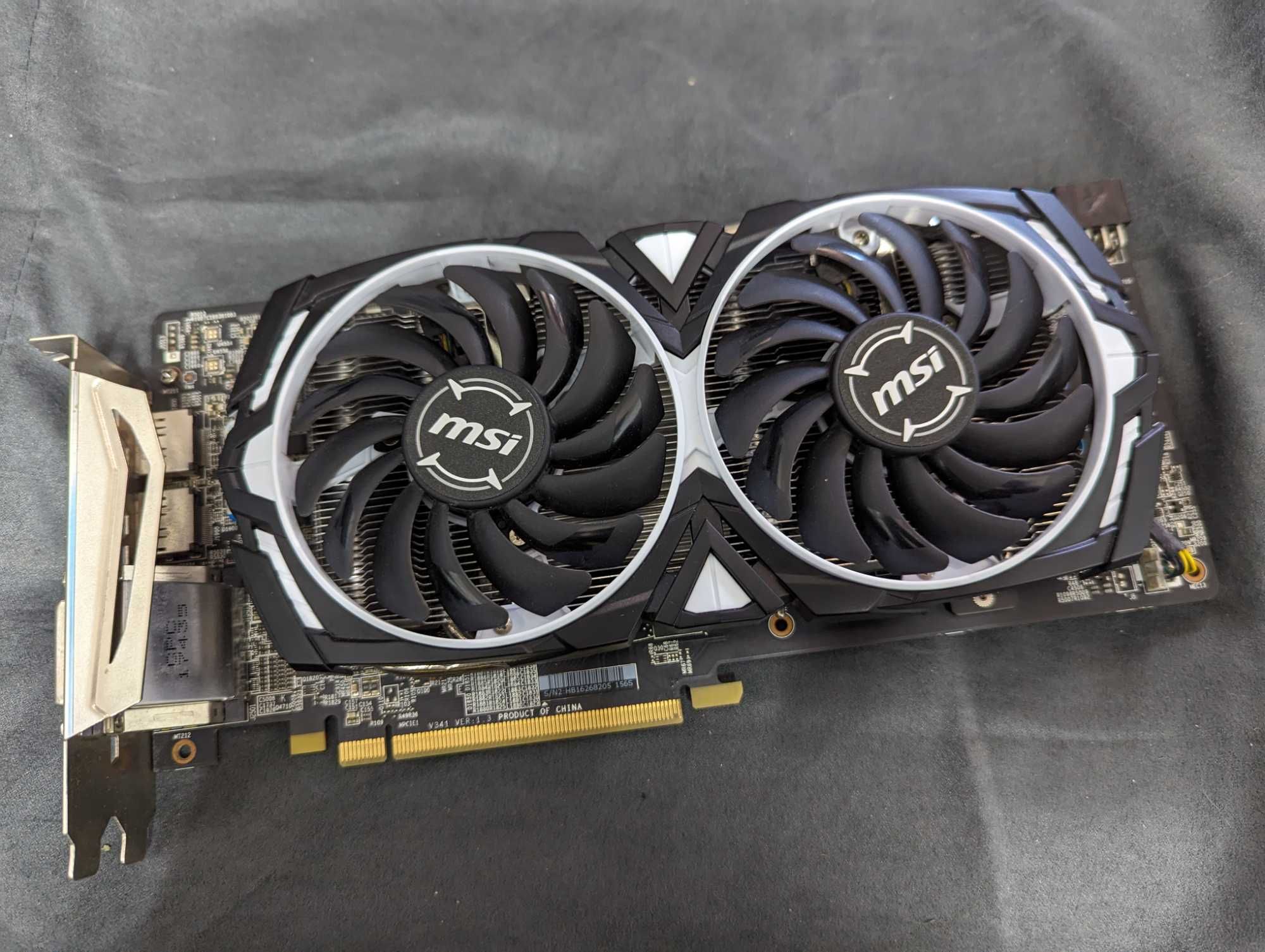 Видеокарта MSI ARMOR RX 580 8GB