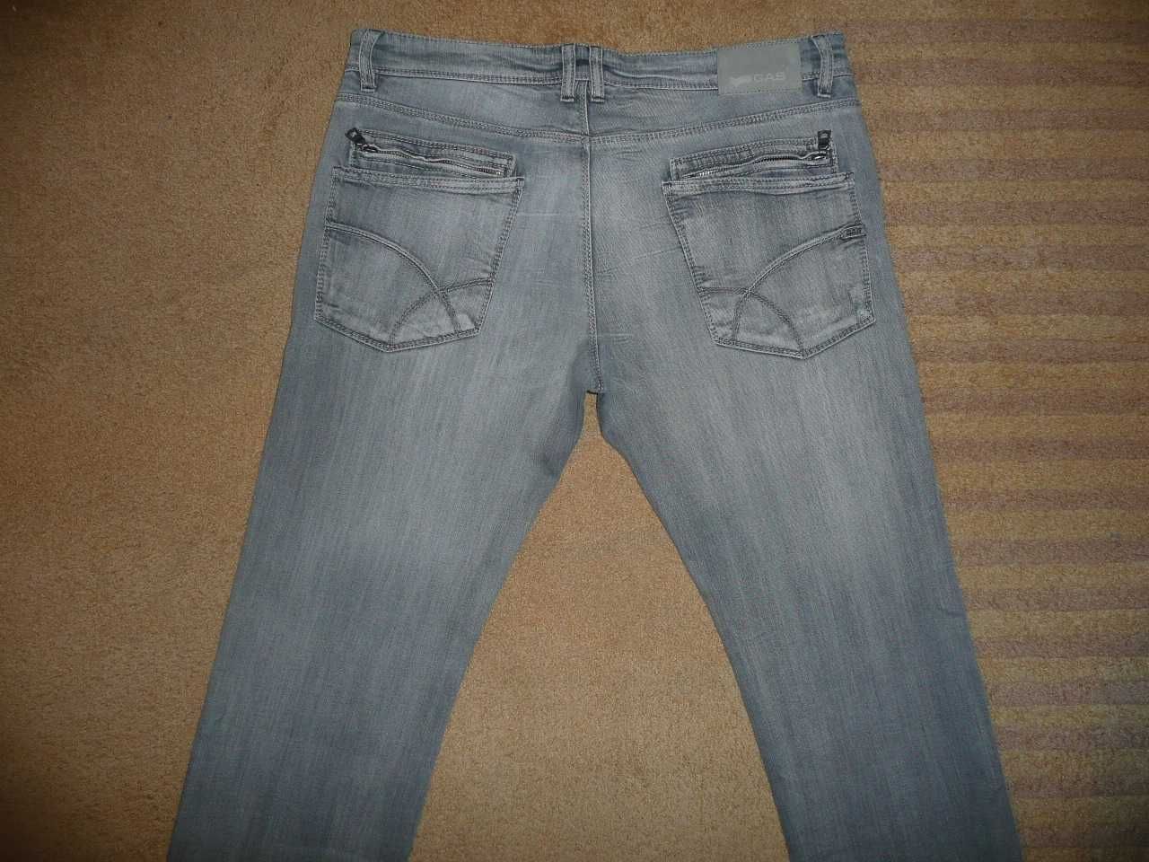 Spodnie dżinsy GAS W34/L34=46,5/110cm jeansy