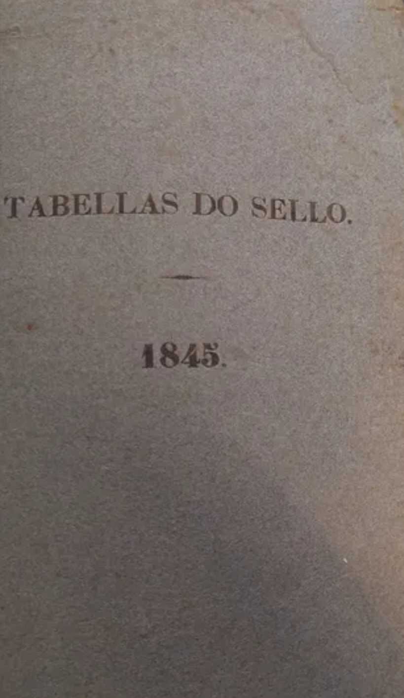 Selos 1845 tabelas selos