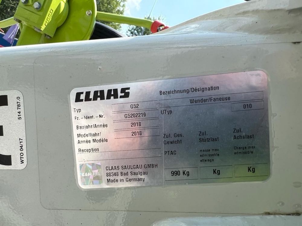 CLAAS VOLTO 700 przetrząsarka, przewracarka, rozbijak