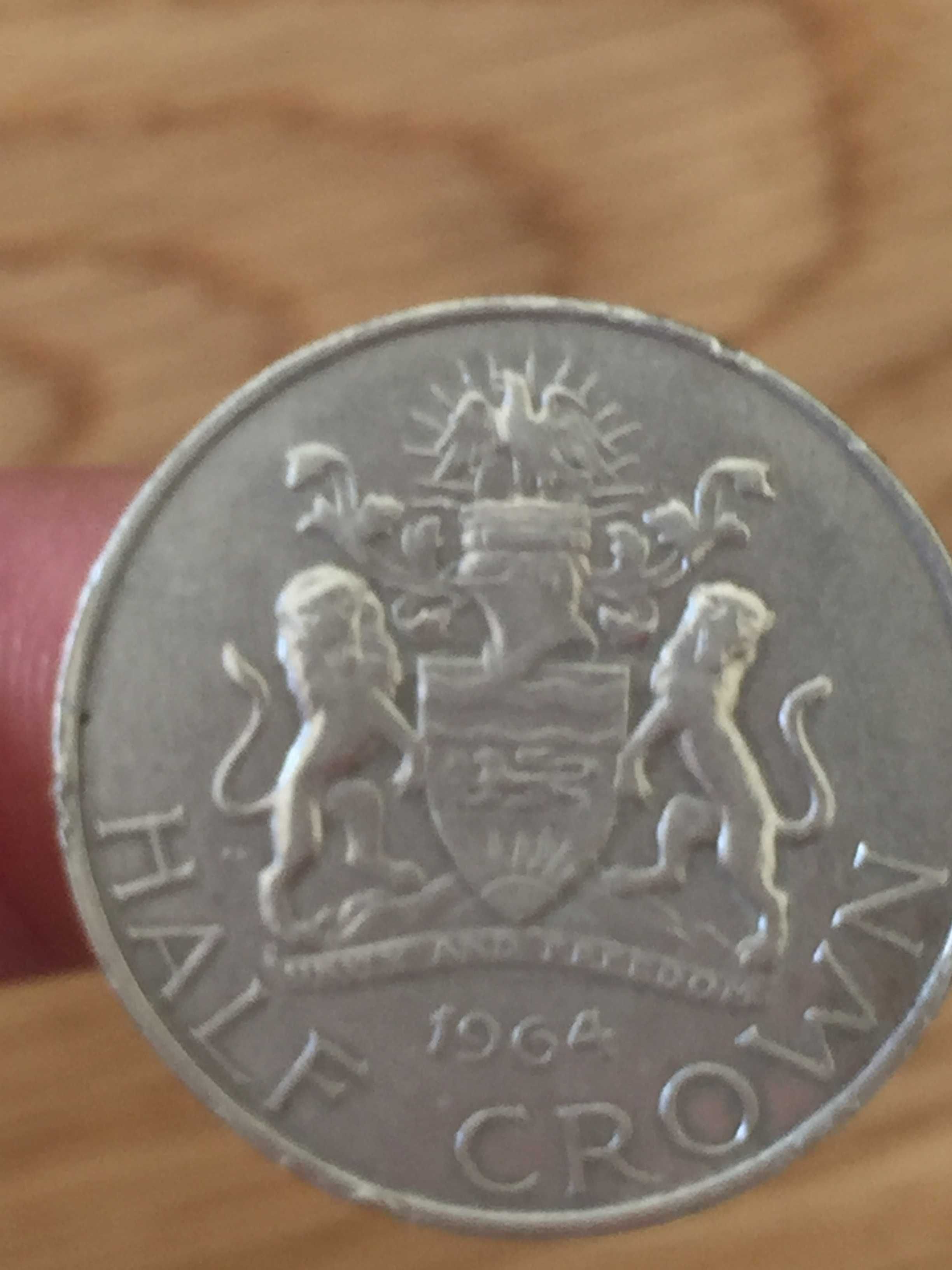 moeda Malawi half Crown 1964