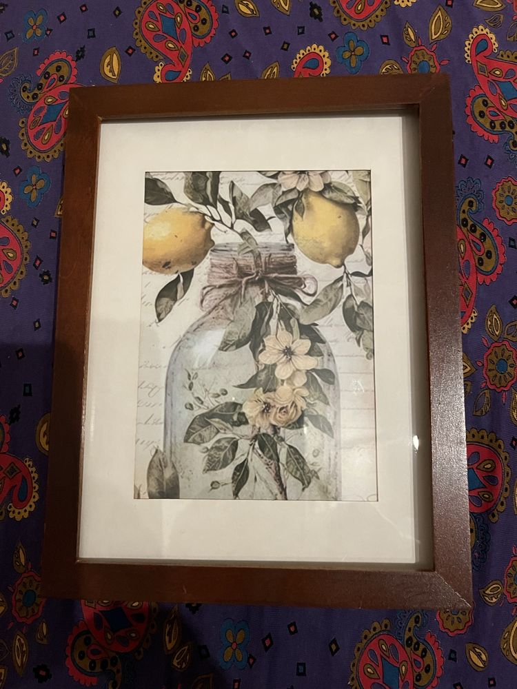 Plakat w stylu rustykalnym prowansalskim shabby home