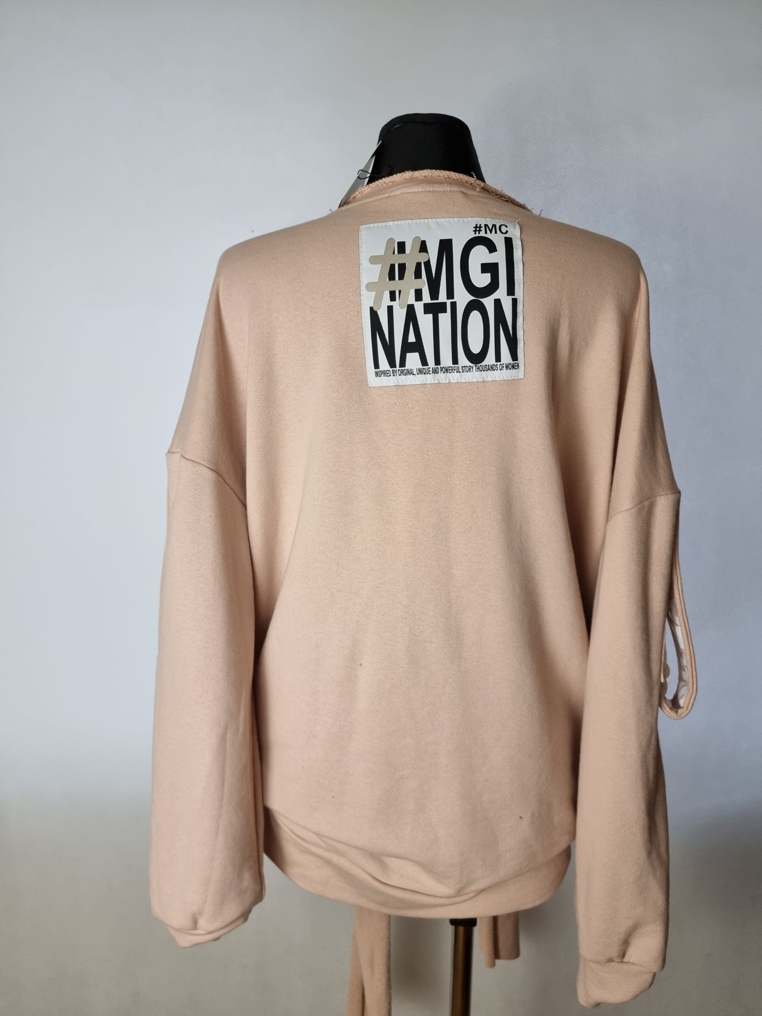 137 Bluza damska Miss City puder/beż r.uni od XL do 4XL Melekmonika85