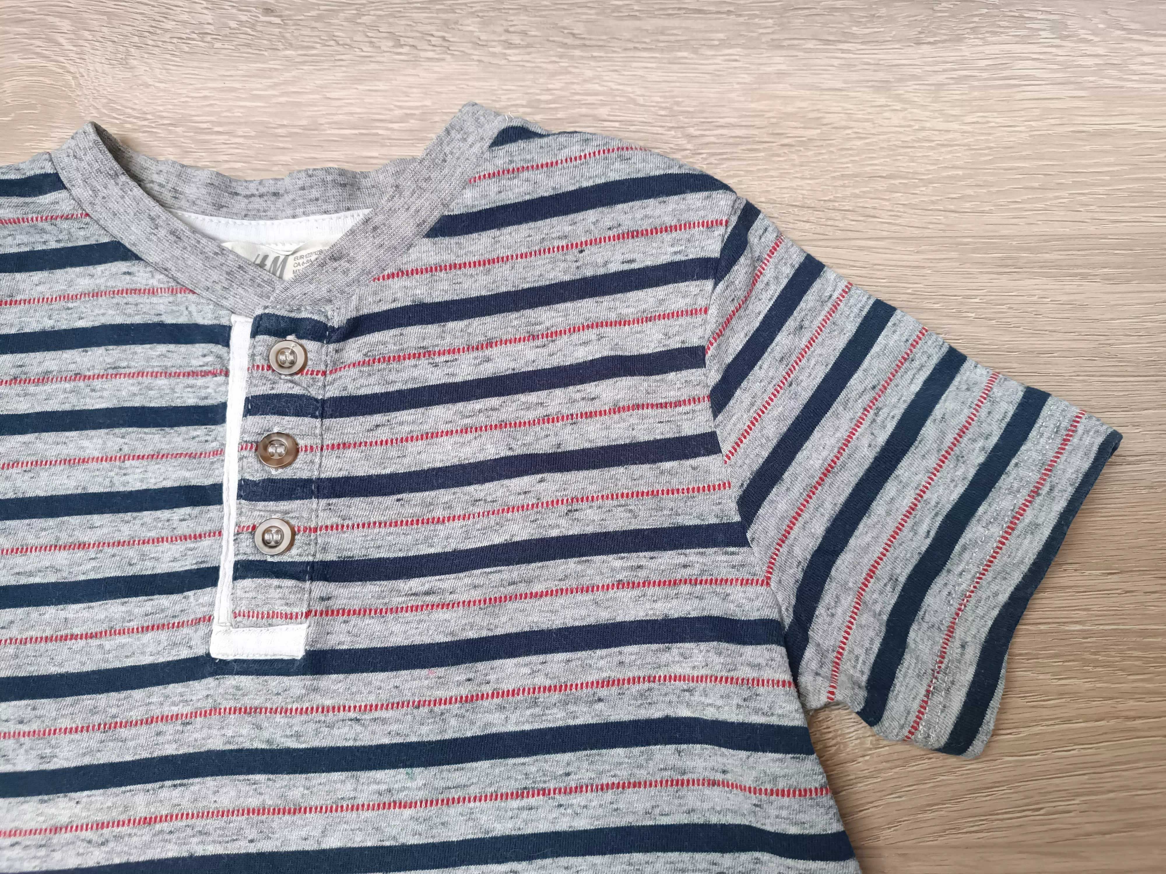 Szara polówka koszulka polo dla chłopca 'H&M' 128