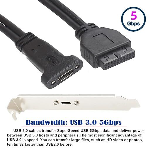 cy kabel usb 3.1 typ c usb-c żeński na usb 3.0 płyta główna