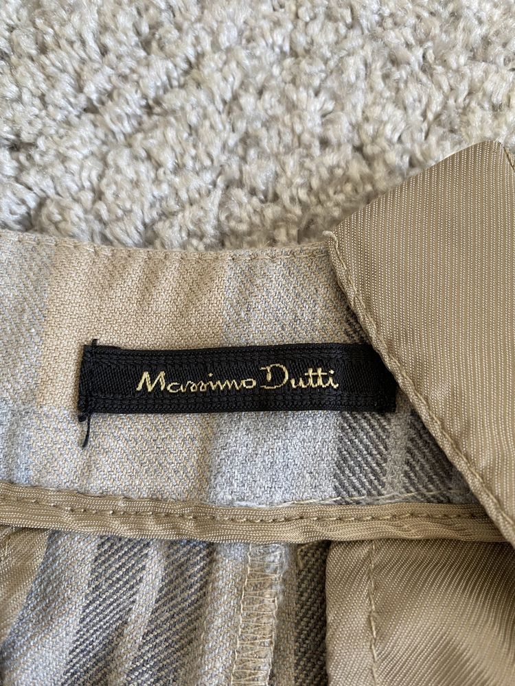 Bawełniane spodnie damskie M massimo dutti