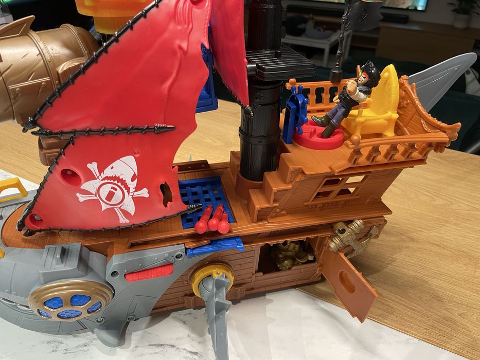 Fisher Price Imaginext duży statek piracki