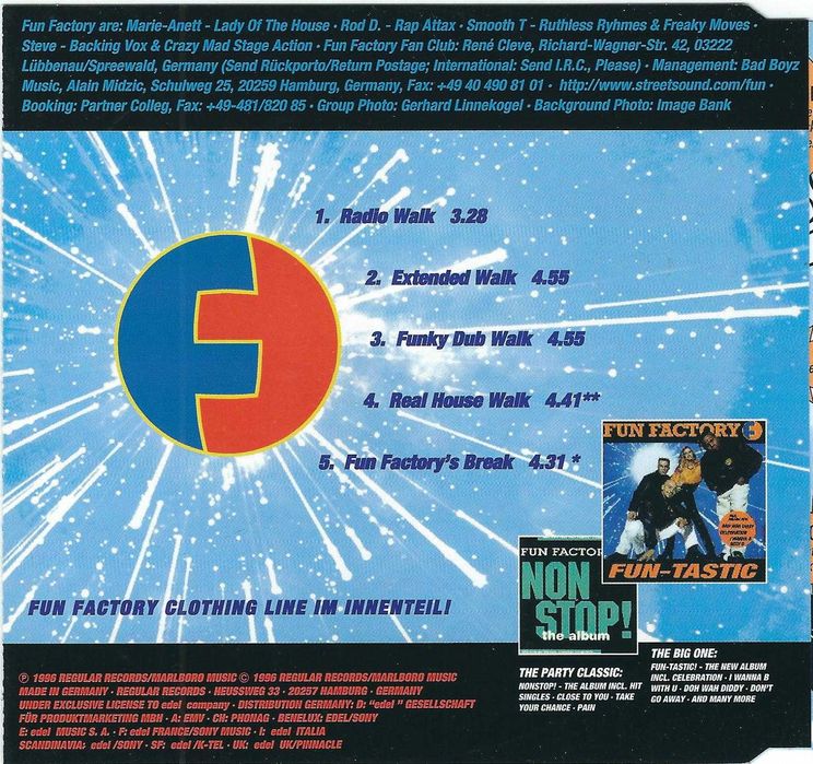 Maxi CD Fun Factory - Don't Go Away (1996) (Regural Records)