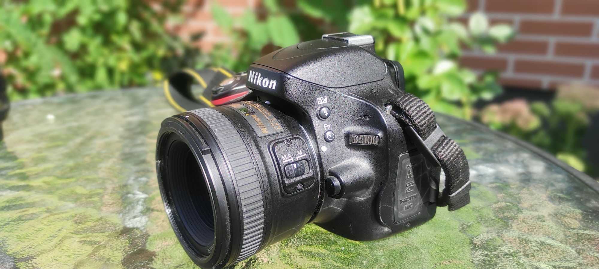 Zestaw Nikon d5100 + Nikkor 50mm + Nikkor 18-55mm + plecak + filtr