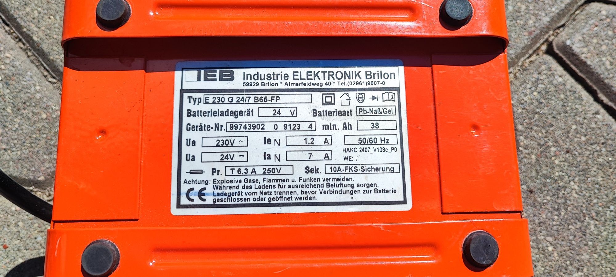 Ładowarka Hako Filon Futur 24v