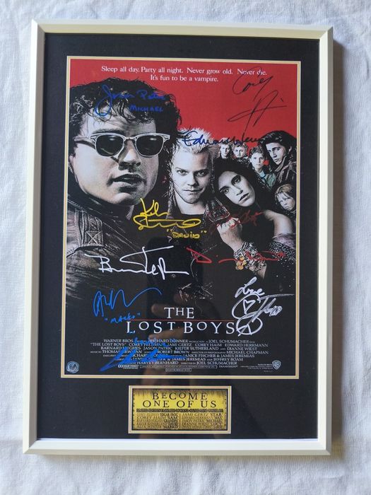 Moldura Filme The Lost Boys com Autógrafos (A4)