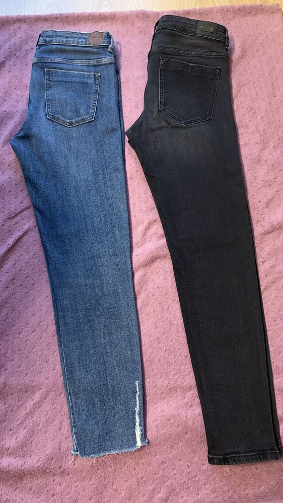 Spodnie jeansowe Zara 2 sztuki