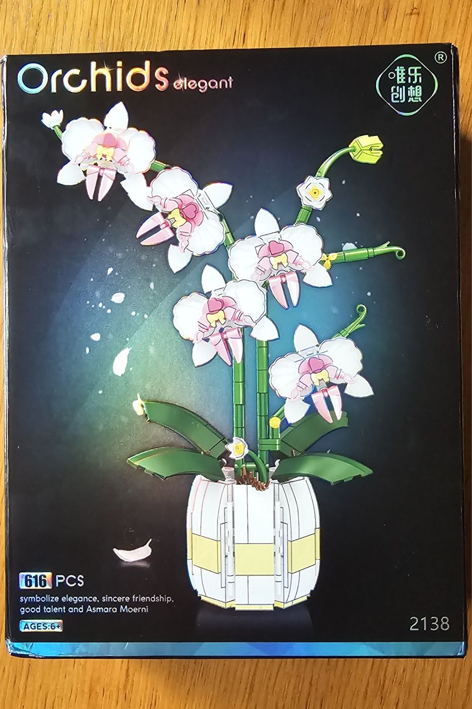 Klocki orchidea- bukiet kwiatów