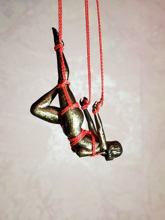 Шибари, подвеска в машину.