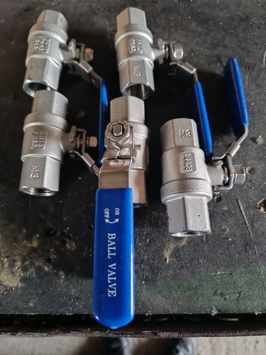 Zawór kulowy nierdzewny 2-CZ  1/2 '' 5 szt