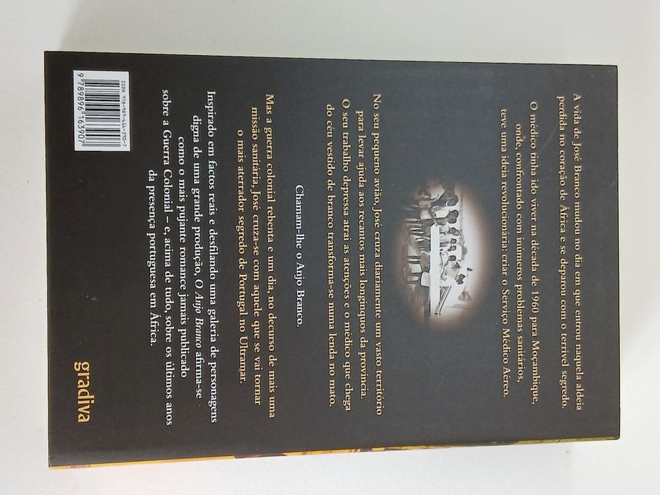 Livro O ANJO BRANCO de José Rodrigues dos Santos - novo