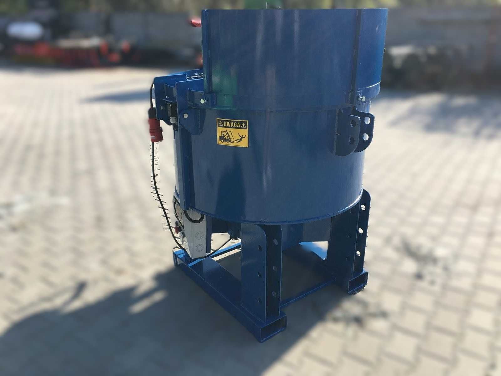 Elektryczna betoniarka planetarna 400L osłony zgarniacz transport