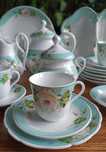 Rozbudowany porcelanowy serwis - Carl Tielsch, Altwasser.