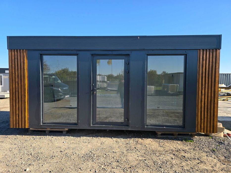 Kontener biurowy magazynowy sklepowy 6x3 z plyty