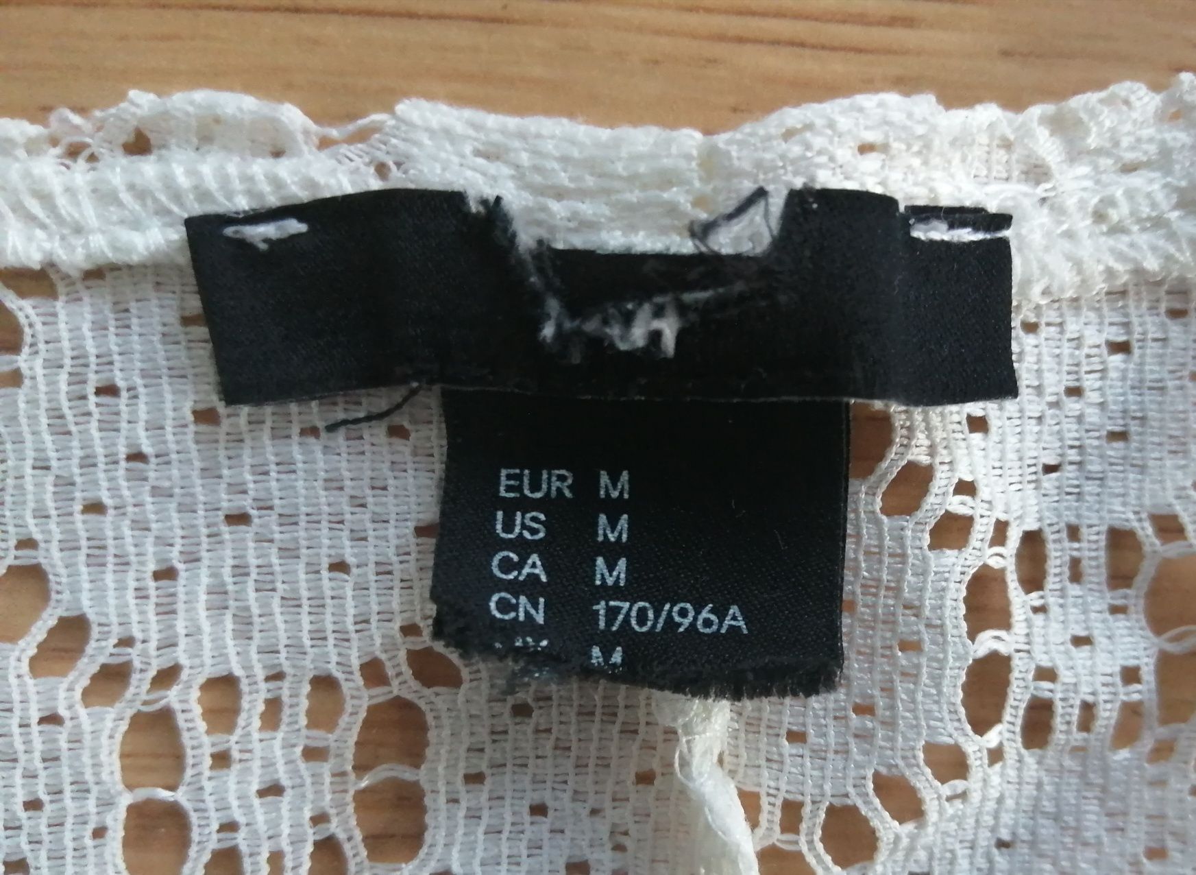 Sukienka H&M ecru rozmiar S/M
