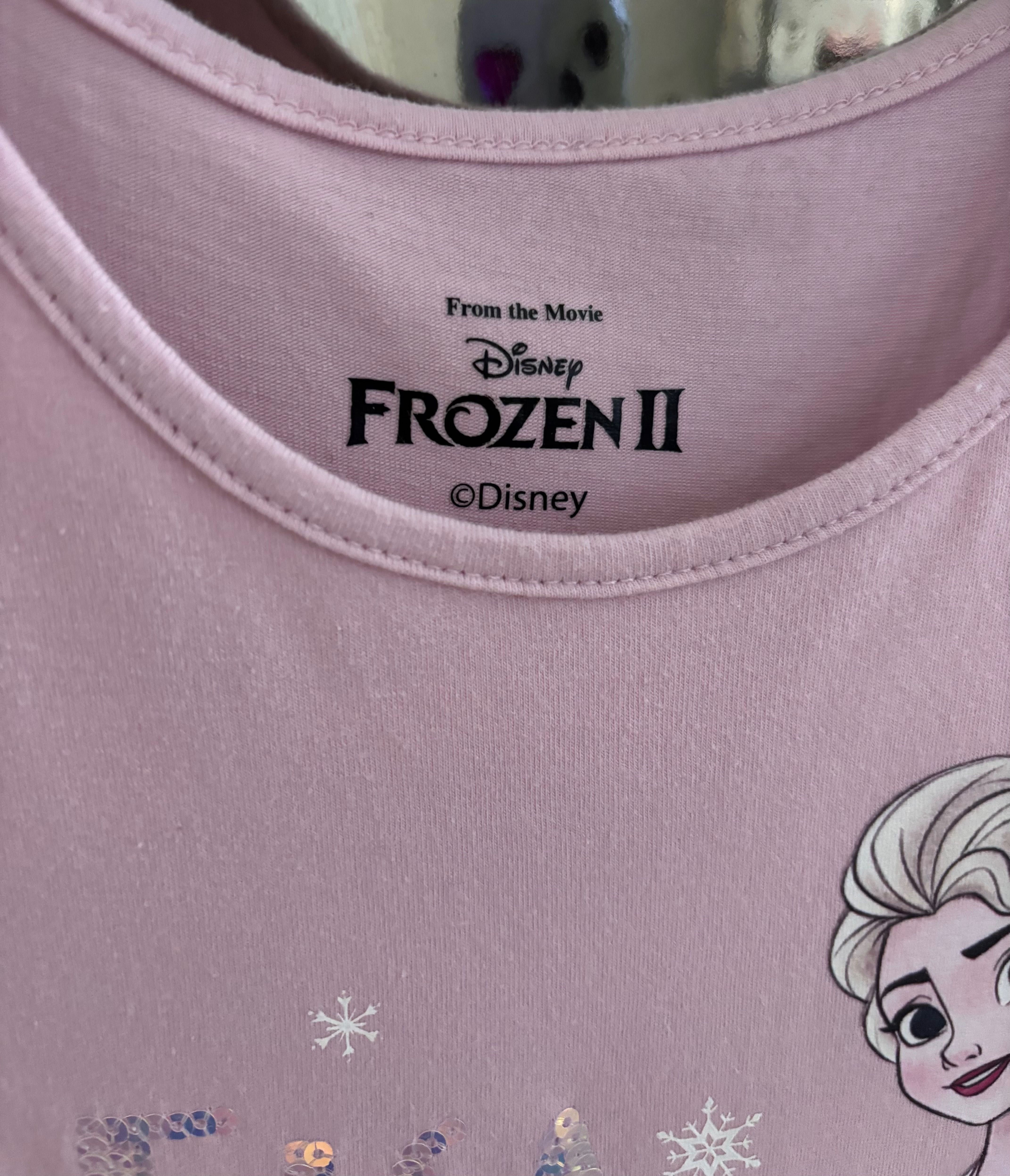 Elza, Elsa, Frozen, Kraina Lodu CEKINY sukienka 116