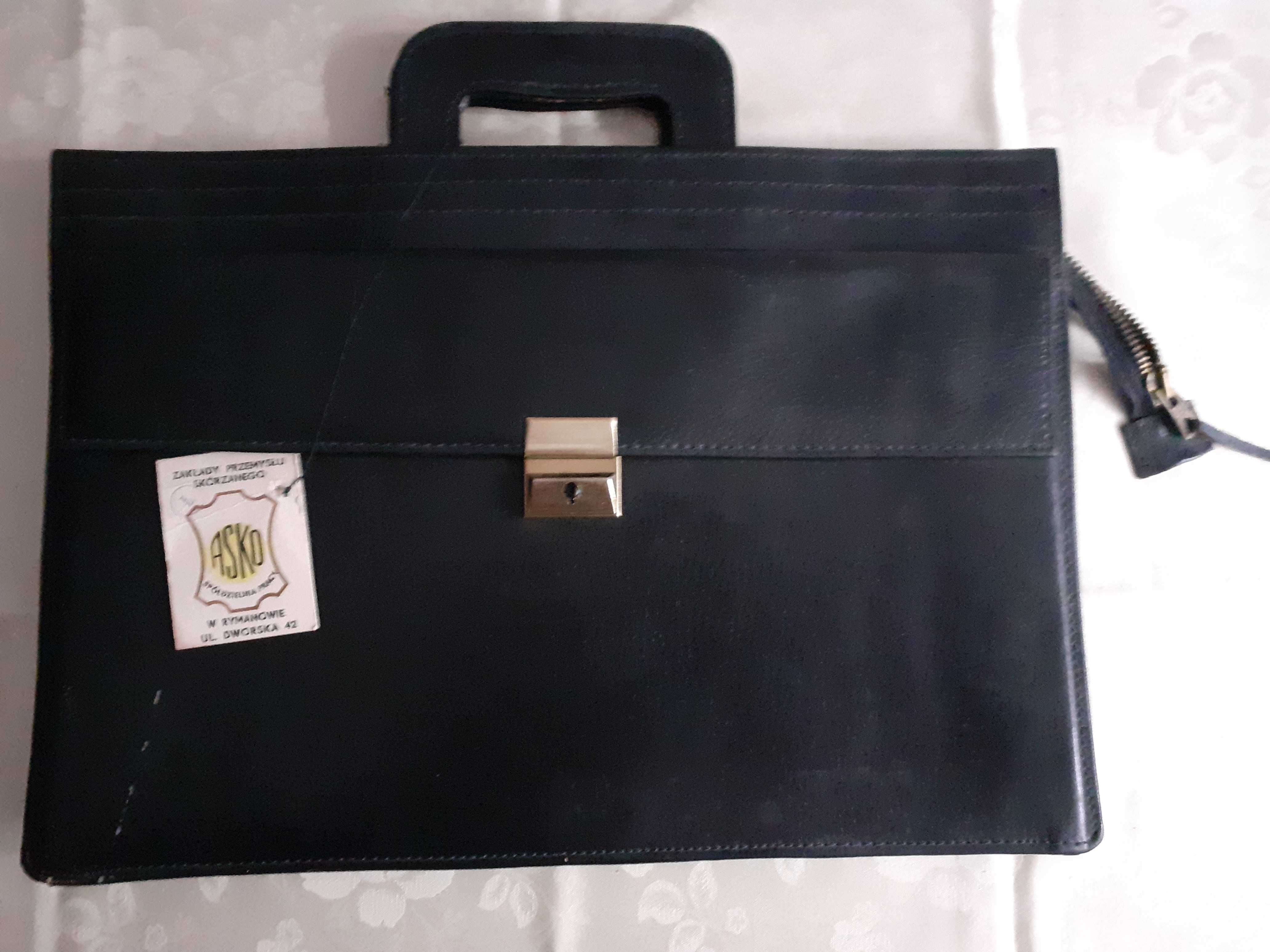 Aktówka skórzana RY-374, Vintage.