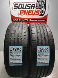 2 Pneus semi novos Continental Contact 205/55R17 95V Oferta dos Portes