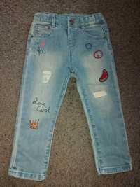 Spodnie jeansy zara 98